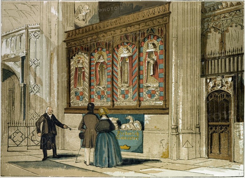 PAINTED SCREEN, ST. GEORGE'S CHAPEL