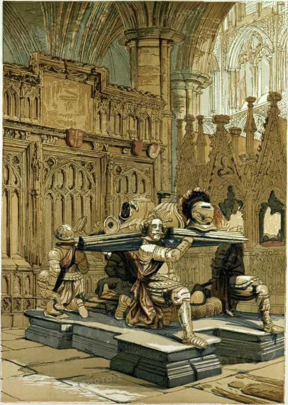 TOMB OF SIR FRANCIS VERE, IN WESTMINSTER ABBEY, UK