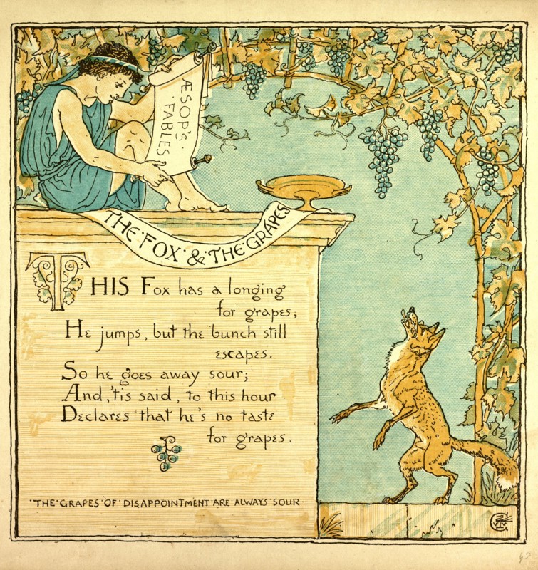 THE FOX AND THE GRAPES