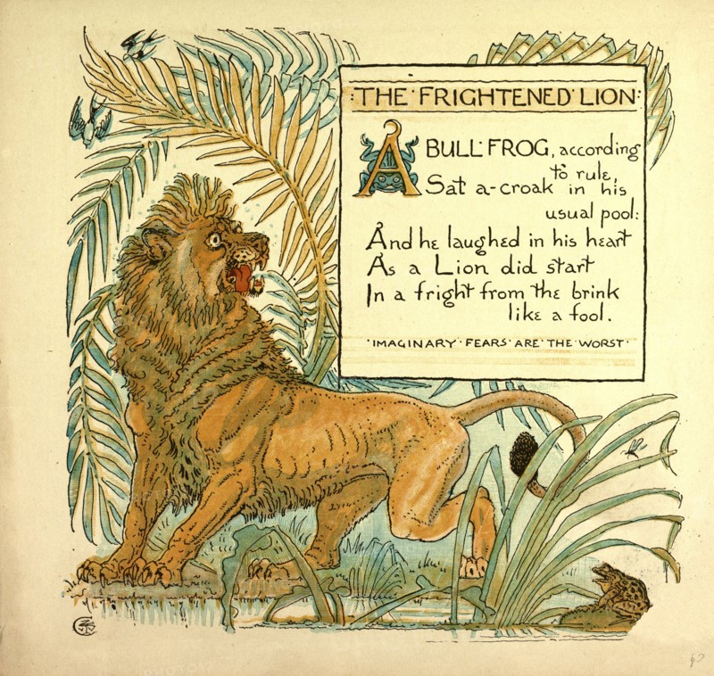 THE FRIGHTENED LION