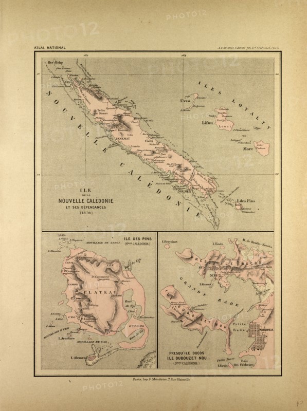 MAP OF NEW CALEDONIA