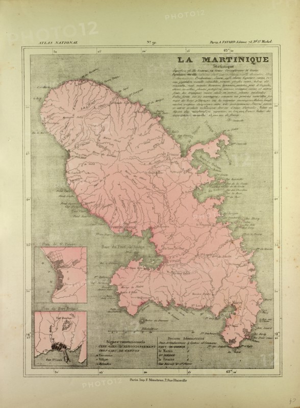 MAP OF MARTINIQUE