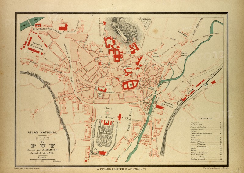 MAP OF PUY, FRANCE