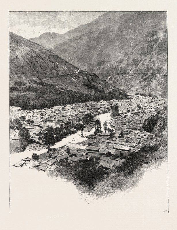 TA-CHIEN-LU, A MOUNTAIN VILLAGE, ALTITUDE 8400 FEET.