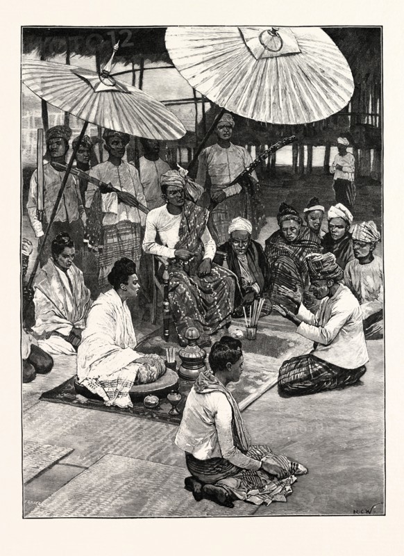 THE KALÃƒÅ  STATE, UPPER BURMA: THE TSAWBAW, WITH HIS WIVES AND MINISTERS