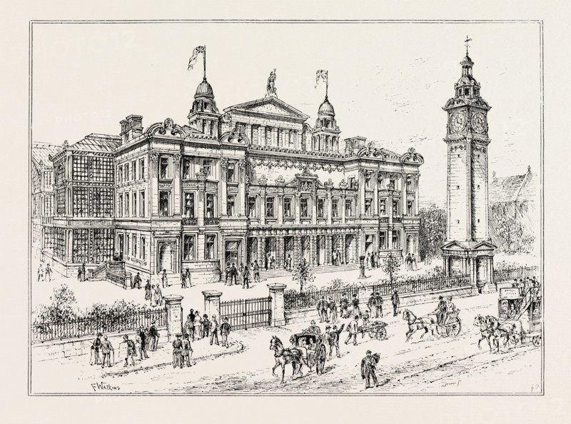 COMPLETED BUILDINGS OF THE PEOPLE'S PALACE, MILE END ROAD, EAST LONDON, UK