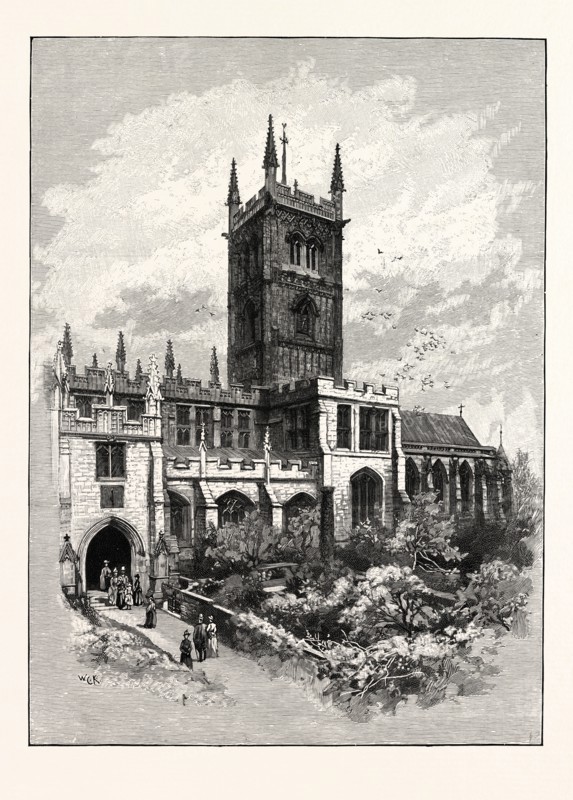 ST. PETER'S, WOLVERHAMPTON, FROM THE SOUTH EAST
