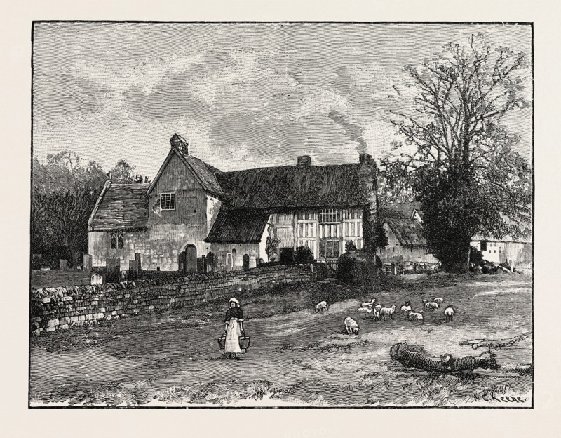 DEEPDALE CHURCH AND OLD GUEST HOUSE, FROM THE NORTH.