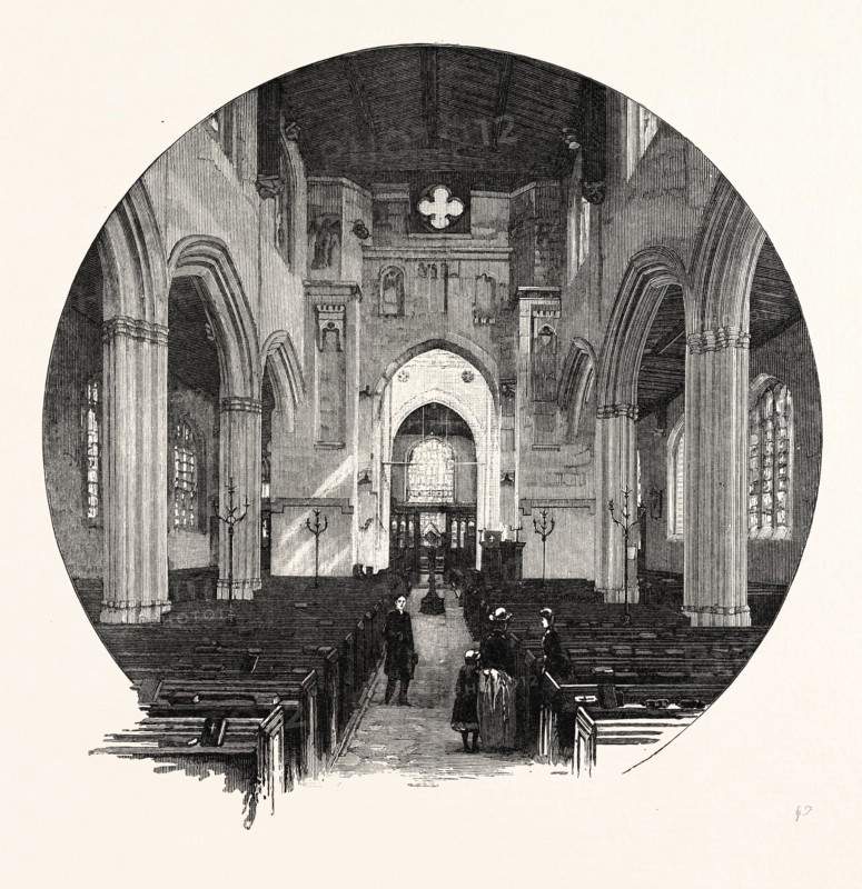 FAIRFORD CHURCH: THE NAVE, LOOKING EAST