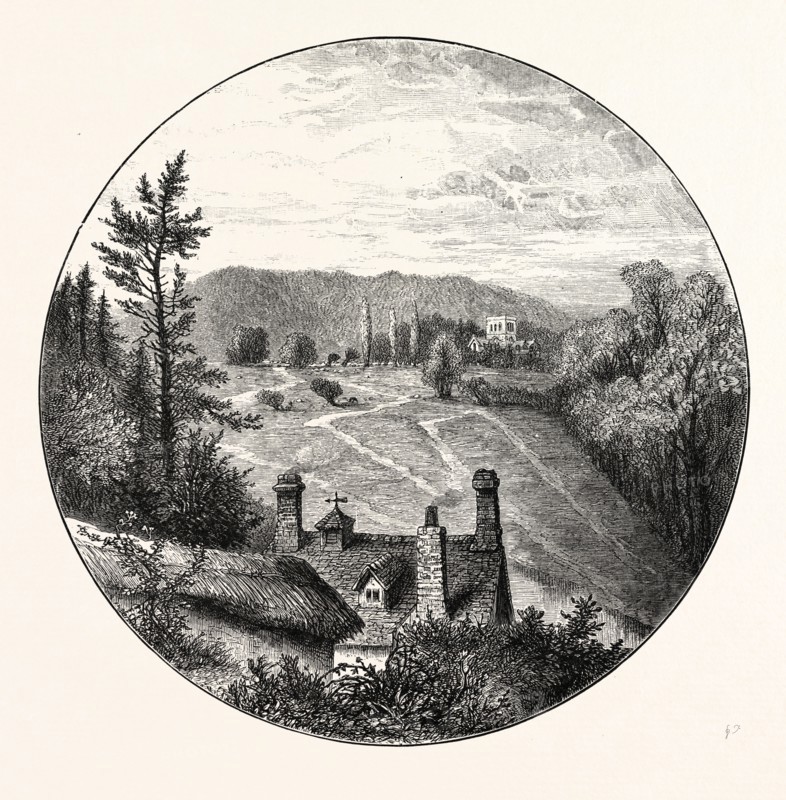 AMESBURY: DISTANT VIEW OF THE CHURCH