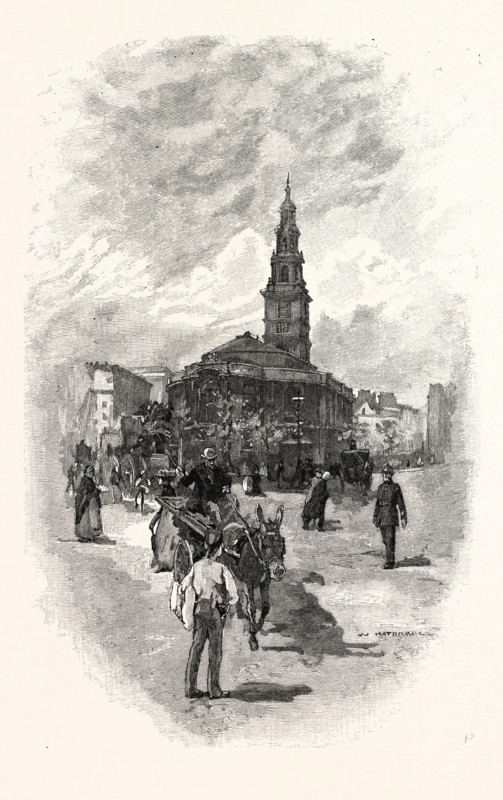 ST. CLEMENT DANES', FROM THE EAST, UK