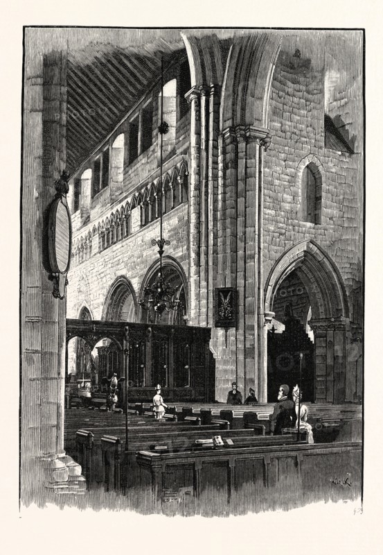 CARTMEL CHURCH, VIEW ACROSS THE NAVE