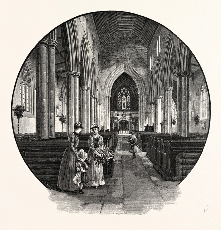 HOWDEN CHURCH, THE INTERIOR, LOOKING EAST