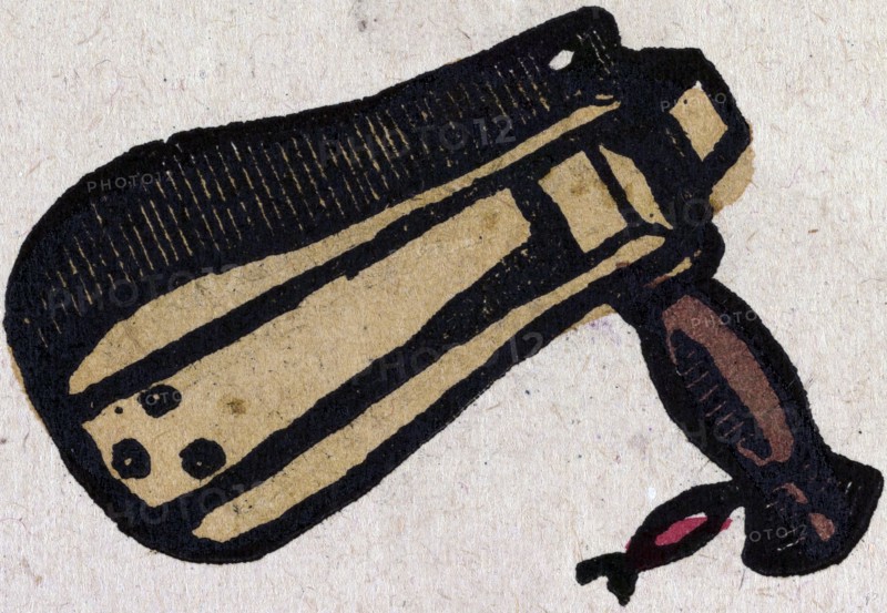 illustration of English tales, folk tales, and ballads. A musical instrument