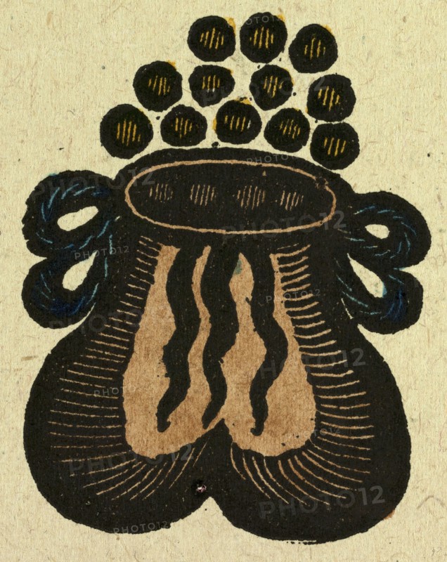 illustration of English tales, folk tales, and ballads. A purse