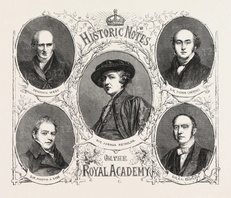 PORTRAITS OF THE PRESIDENTS OF THE ROYAL ACADEMY.