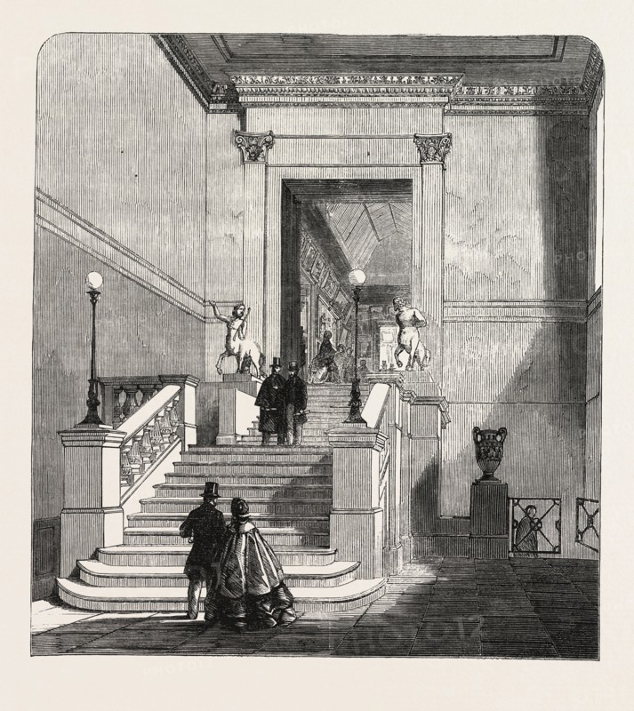 THE NEW STAIRCASE TO THE ROYAL ACADEMY, UK
