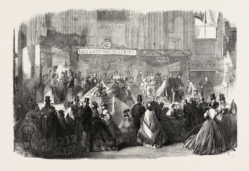THE BAZAAR AT ST. JAMES'S HALL ON BEHALF OF THE ORPHAN AND FRIENDLESS ROMAN CATHOLIC CHILDREN OF LONDON, UK