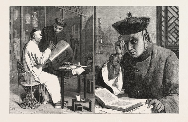 THE LANTERN PAINTER, BY M. THEODORE DELAMARRE (LEFT), THE OCCIDENTALIST, BY M. THEODORE DELAMARRE (RIGHT)
