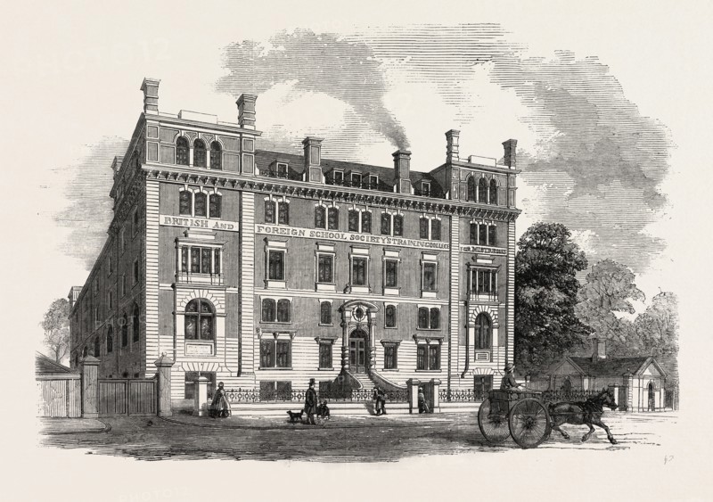 THE BRITISH AND FOREIGN SCHOOL SOCIETY'S NEW TRAINING COLLEGE FOR ONE HUNDRED MISTRESSES AT STOCKWELL, UK