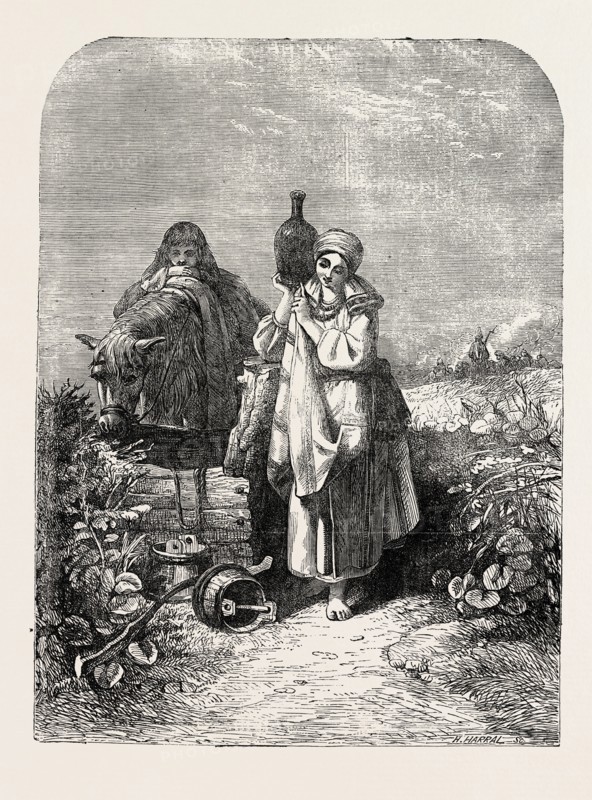 THE RUSSIAN SERF PAINTED BY JOSEPH J. JENKINS, FROM THE EXHIBITION OF THE SOCIETY OF PAINTERS IN WATER-COLOURS, 1854