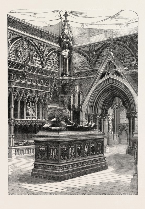 THE ENGLISH MEDIAEVAL COURT, AT THE CRYSTAL PALACE, SYDENHAM, 1854, UK