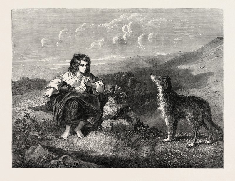 GIVING AN ORDER PAINTED BY T.H. MOLE
