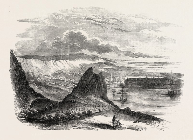 KAVARNÃ€ BAY, AND TOWN OF BALTSCHIK, 1854