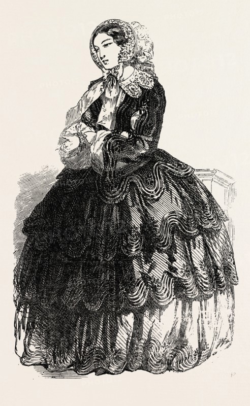 PARIS FASHIONS FOR OCTOBER, 1854