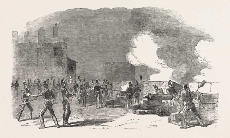 FIRING THE TOWER GUNS FOR THE GREAT VICTORY IN THE CRIMEA, 1854