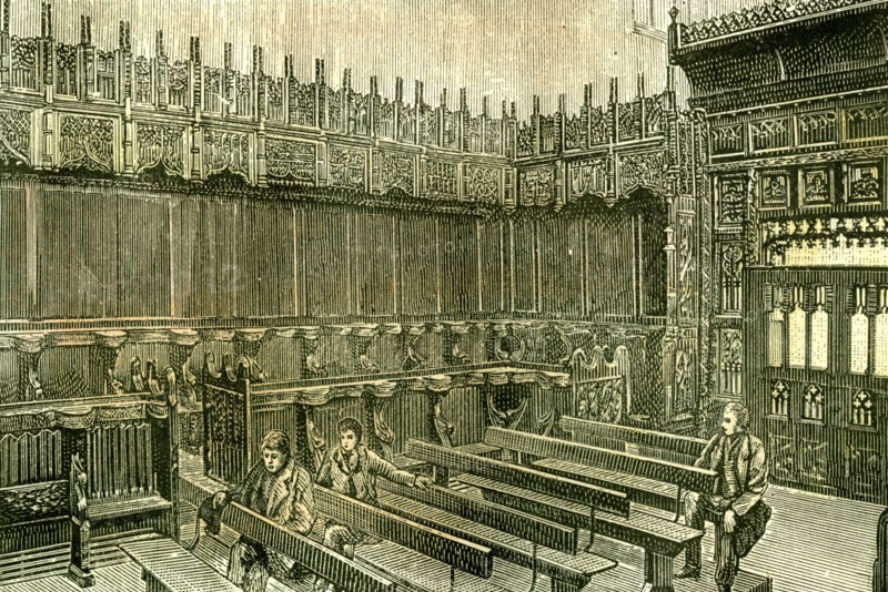Aberdeen, UK, King's College Chapel, 1885