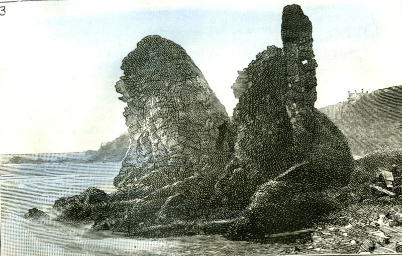 Aberdeen, The Rocks at Muchalls, 1885, UK