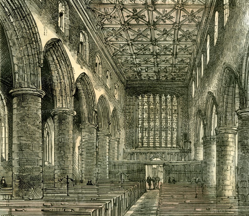 Aberdeen, Old Machar Cathedral, 1885, UK