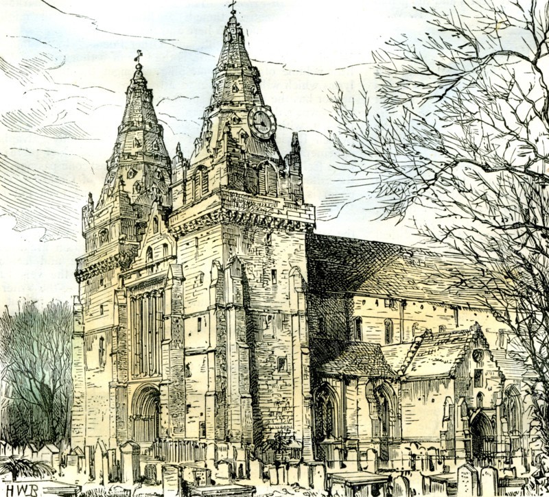 Aberdeen, Old Machar Cathedral, 1885, UK