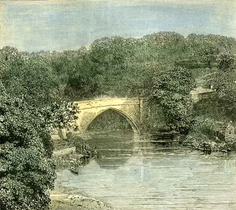 Aberdeen, 1885, U.K., Brig O' Balgownie, across the Don