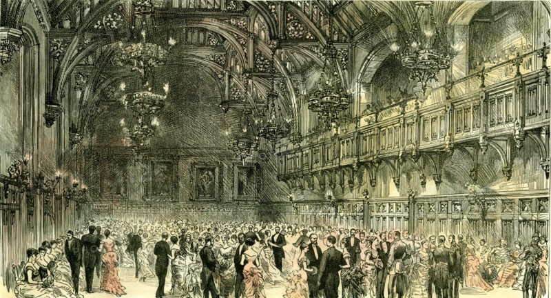 Aberdeen, 1885, U.K., The Town and County Hall in the Municipal Buildings