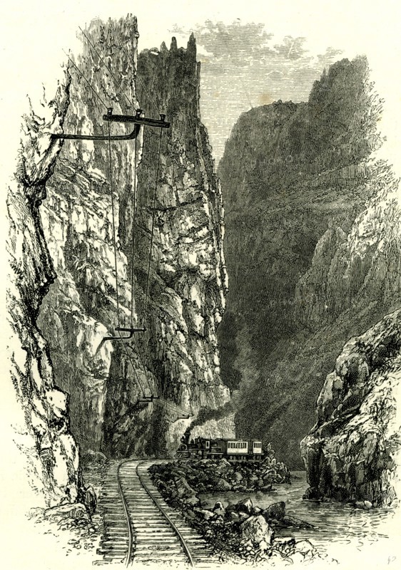 The Royal Gorge of the Arkansas, 1891, USA