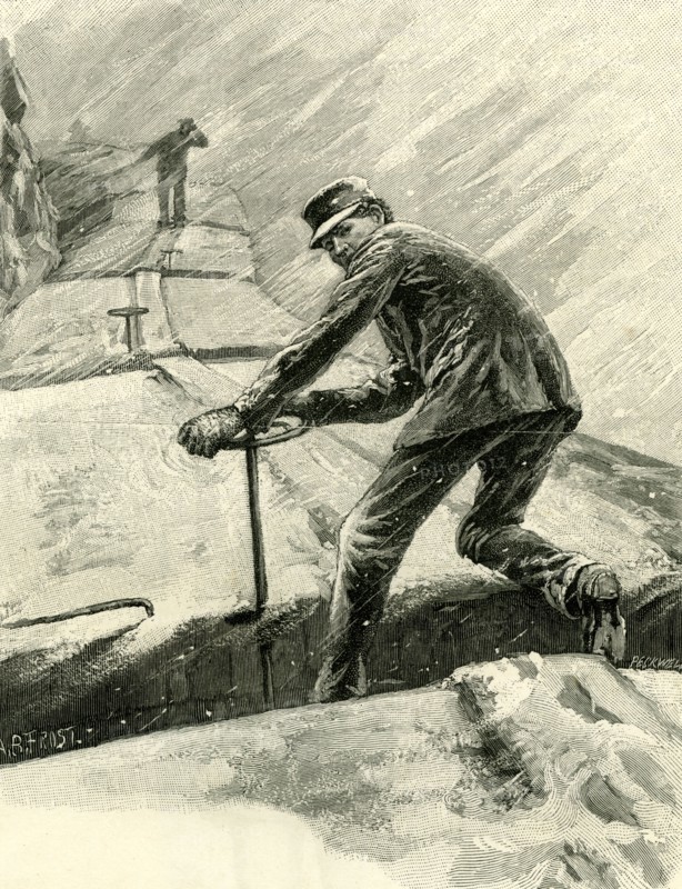 Hard Times on a Freight Train, USA, 1891
