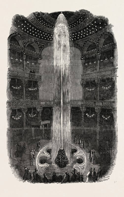 THE LUMINOUS FOUNTAIN, AT THE PANOPTICON, LEICESTER SQUARE, LONDON, 1854