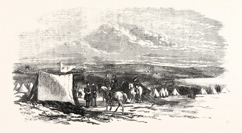 THE CRIMEAN WAR: THE SIEGE OF SEBASTOPOL: CAMP OF GENERAL SIR DE LACY EVANS, UPON THE HEIGHTS OF SEBASTOPOL, 1854