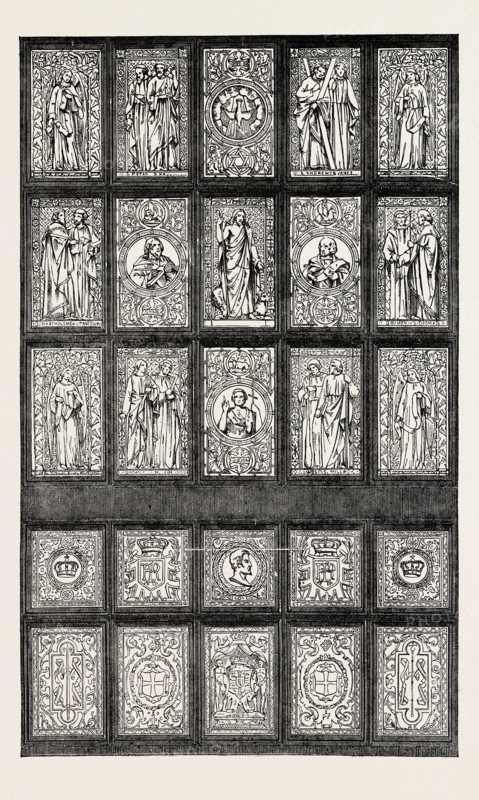 PAINTED WINDOW PRESENTED TO THE KING OF DENMARK, BY MR. PETO, M.P., 1854