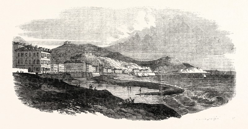 NICE, FROM THE WEST, FRANCE, 1854