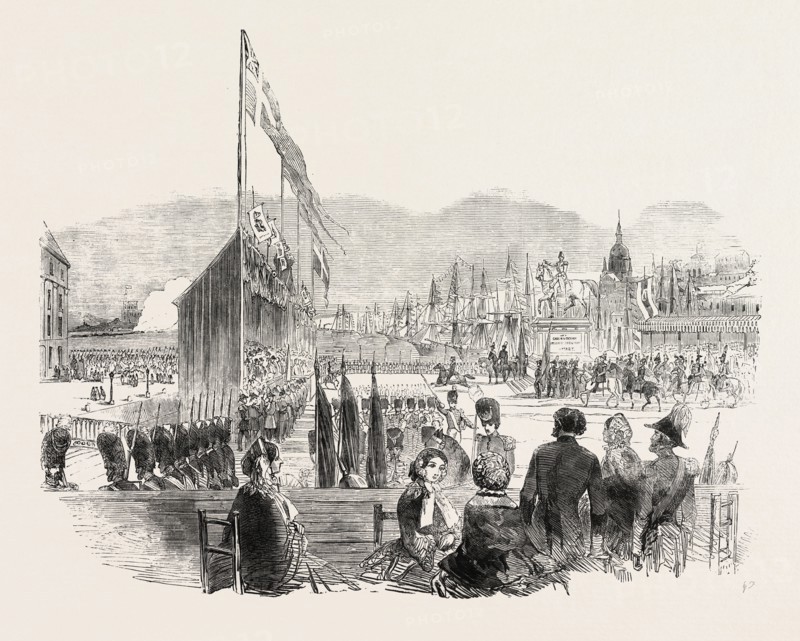 EQUESTRIAN STATUE OF CHARLES XIV. (BERNADOTTE) INAUGURATED AT STOCKHOLM, SWEDEN, 1854