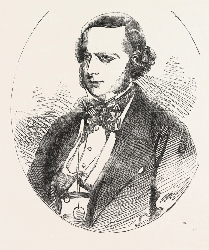 THE HON. F. LEVESON-GOWER, M.P., SECONDER OF THE ADDRESS TO HER MAJESTY, IN THE HOUSE OF COMMONS, LONDON, UK, 1854