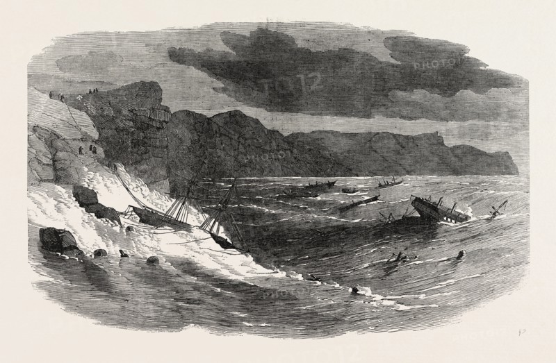 THE STORM IN THE CRIMEA: STORM IN BALACLAVA BAY, 1854