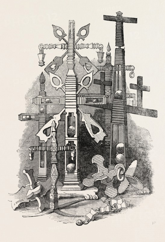 THE CRIMEAN WAR: TOYS MADE BY THE RUSSIAN PRISONERS AT LEWES, 1854