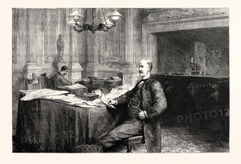 THE LORD MAYOR AT HOME, THE PARLOUR AT THE MANSION HOUSE, LONDON, UK