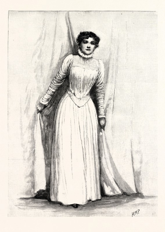 THE IBSEN PERFORMANCES IN LONDON: Miss Florence Farr as Rebecca West in Rosmersholm. UK
