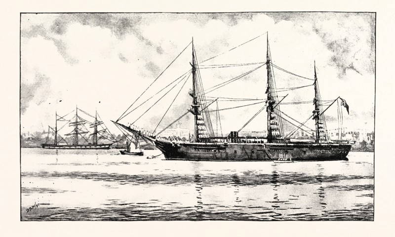 THE TURKISH FRIGATE ERTOGRUL LOST OFF THE COAST OF JAPAN