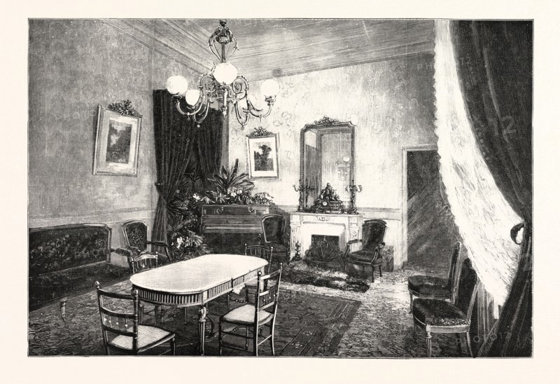 THE QUEEN'S VISIT TO GRASSE, THE ROYAL APARTMENTS IN THE GRAND HOTEL: HER MAJESTY'S DRAWING ROOM, FRANCE